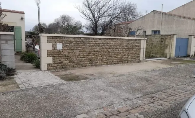 Réalisation d’un mur en moellons à saintes, Rochefort, HD Rénovation
